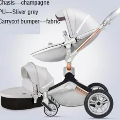 360° drehbarer Deluxe-Kinderwagen mit hoher Landschaft