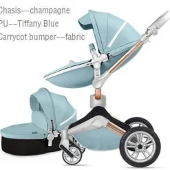 360° drehbarer Deluxe-Kinderwagen mit hoher Landschaft