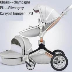 360° drehbarer Deluxe-Kinderwagen mit hoher Landschaft