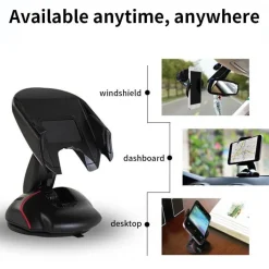 360° drehbarer, faltbarer Autotelefonhalter - Armaturenbretthalterung