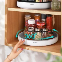 360° drehbarer Gewürzregal-Organizer – Gewürzhalter zur Aufbewahrung in der Küche