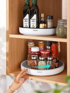 360° drehbarer Gewürzregal-Organizer – Gewürzhalter zur Aufbewahrung in der Küche