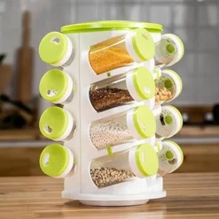 360° drehbarer Gewürzregal-Organizer – Aufbewahrungslösung für die Küche