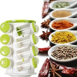 360° drehbarer Gewürzregal-Organizer – Aufbewahrungslösung für die Küche
