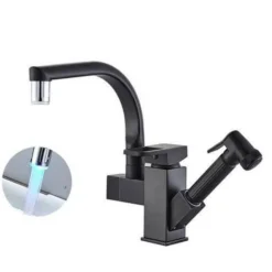 360° drehbarer Spültischhahn – elegantes 2-in-1-Design