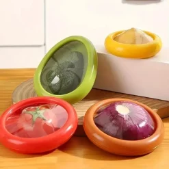 4 große Aufbewahrungsbehälter aus Silikon – wiederverwendbar und kühlschrankfest