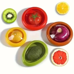 4 große Aufbewahrungsbehälter aus Silikon – wiederverwendbar und kühlschrankfest