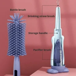 360° rotierende Reinigungsbürste für Babyflaschen – effizientes Reinigungswerkzeug für Flaschen