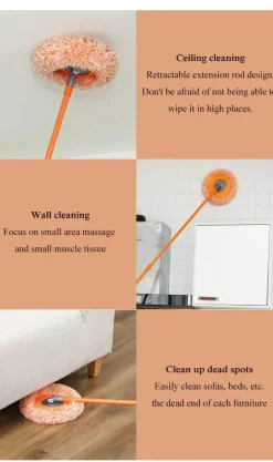 360° rotierender Mikrofaser-Mopp – Magisches Bodenreinigungswerkzeug