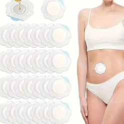 50 Stück Einweg-Rizinusölpflaster – Pflaumenblüten-Vliespflaster