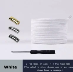 4 Stück magnetische Schnürsenkel aus Metall