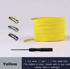 4 Stück magnetische Schnürsenkel aus Metall