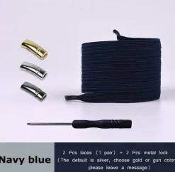 4 Stück magnetische Schnürsenkel aus Metall