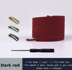 4 Stück magnetische Schnürsenkel aus Metall