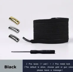 4 Stück magnetische Schnürsenkel aus Metall