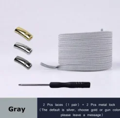 4 Stück magnetische Schnürsenkel aus Metall