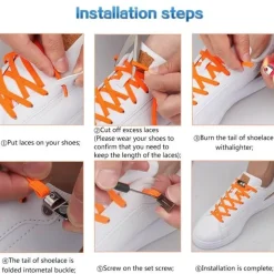 4 Stück magnetische Schnürsenkel aus Metall
