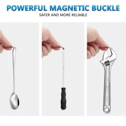 4 Stück magnetische Schnürsenkel aus Metall