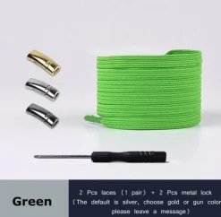 4 Stück magnetische Schnürsenkel aus Metall