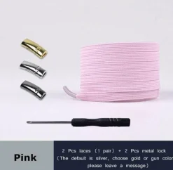 4 Stück magnetische Schnürsenkel aus Metall