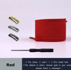 4 Stück magnetische Schnürsenkel aus Metall