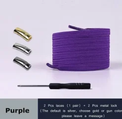 4 Stück magnetische Schnürsenkel aus Metall