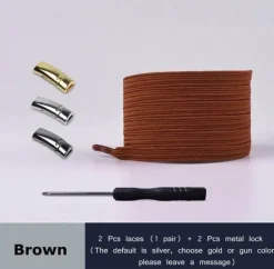 4 Stück magnetische Schnürsenkel aus Metall