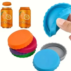 6 wiederverwendbare Silikondeckel für Getränkedosen – langlebig und auslaufsicher