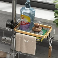 Abflussregal-Organizer für die Spüle – Aufbewahrungslösung für die Küche