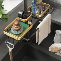 Abflussregal-Organizer für die Spüle – Aufbewahrungslösung für die Küche