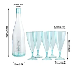 Abnehmbare Trinkgläser mit Flasche - Kreatives Getränkeset