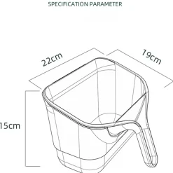Abnehmbarer Küchen-Mülleimer für Schranktüren – platzsparender Mülleimer