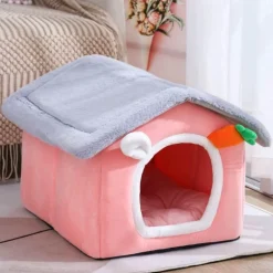 Abnehmbares Haustierhaus für den Innenbereich – gemütliches Katzen- und Hundebett