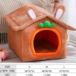 Abnehmbares Haustierhaus für den Innenbereich – gemütliches Katzen- und Hundebett