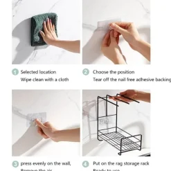 Abnehmbares Organizer-Gestell für die Küchenspüle – platzsparende Aufbewahrungslösung