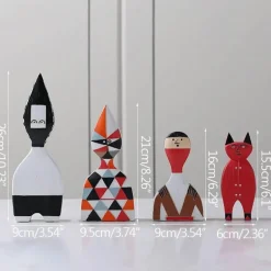 Abstrakte Puppenfiguren - Kreatives dekoratives Kunstspielzeug