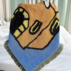 Abstrakte Wandteppichdecke - Ästhetisches Sofadekor