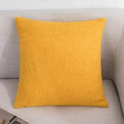 Abstrakter geometrischer Kissenbezug aus Baumwollleinen - Dekohülle im nordischen Stil