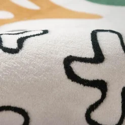 Abstrakter runder Teppich - Dekorative Kunstmatte