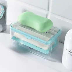 Abtropfbox für schäumende Seife mit Bürste – Reinigungswerkzeug für Seifenorganizer