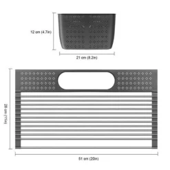 Abtropfgestell über der Spüle – Multifunktionaler Küchen-Organizer