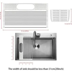 Abtropfgestell über der Spüle – Multifunktionaler Küchen-Organizer