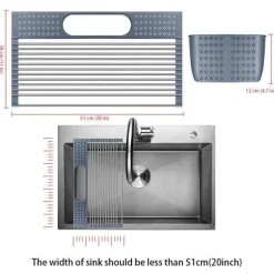 Abtropfgestell über der Spüle – Multifunktionaler Küchen-Organizer