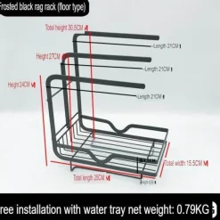 Abtropfgestell mit Abtropffläche – platzsparender Küchen-Organizer