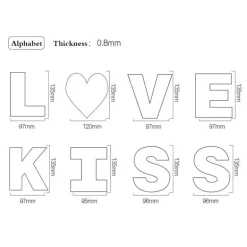 Acryl-Kuchenschablonen-Set – Fondant-Ausstechwerkzeuge für Zuckerdekoration