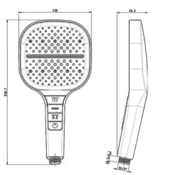 Adjustable Eco-Friendly Shower Head - Water-Saving Flow Control