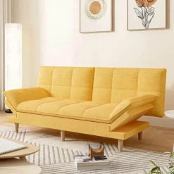 Adjustable Foldable Memory Foam Sofa Bed - Premium Comfort Tufted Design