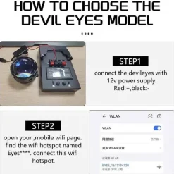 Aggressive Devil Eyes-Scheinwerfer – Autozubehör für verbesserte Sicht
