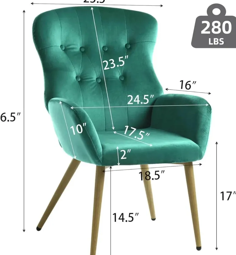 Akzentstuhl aus Samt – Moderne, elegante Wohnzimmermöbel