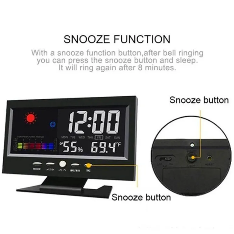 Alarm Pro LCD-Wetterstationsuhr